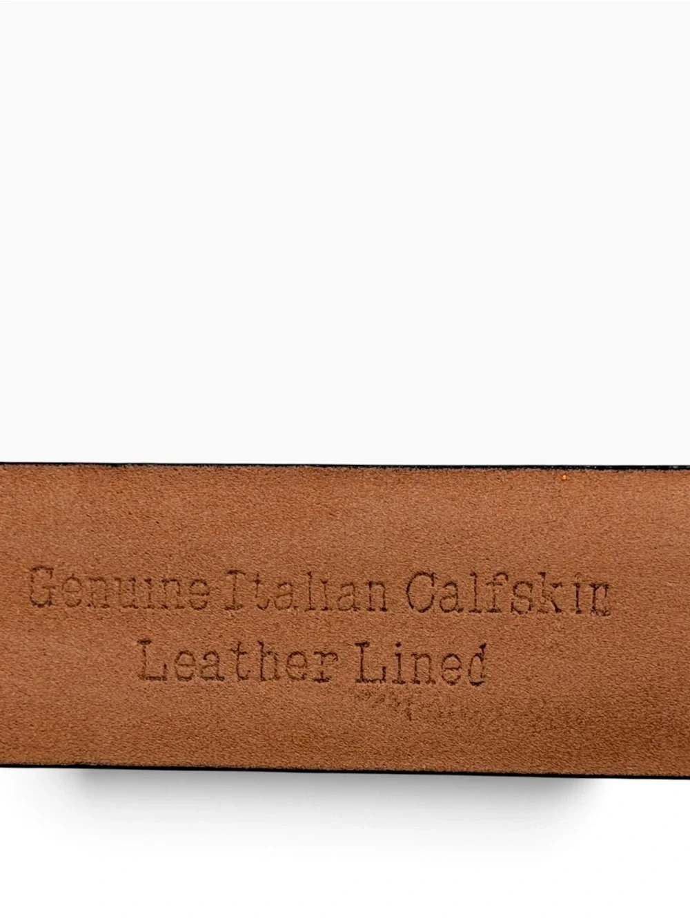 WCM New York Black Crocodile Embossed Italian Calfskin Leather Belt Size S